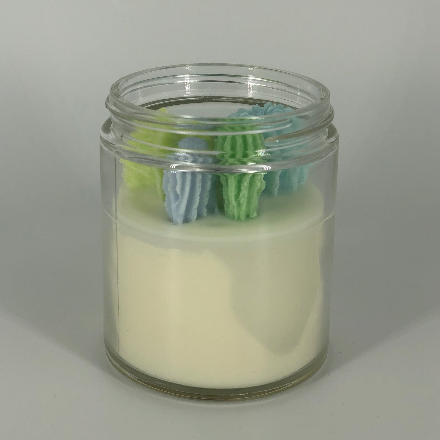Succulent Soy Candle in Blue and Green
