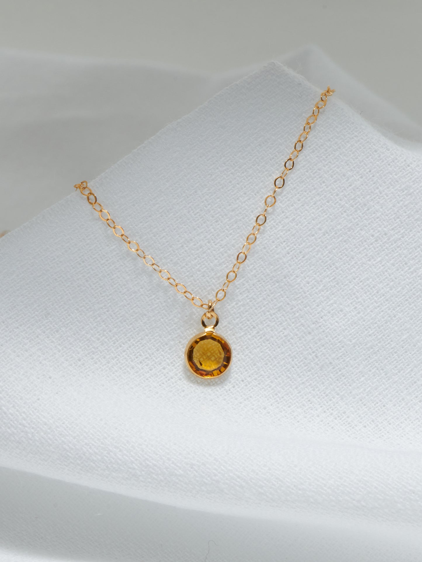 Gold Swarovski Birth Month Necklace