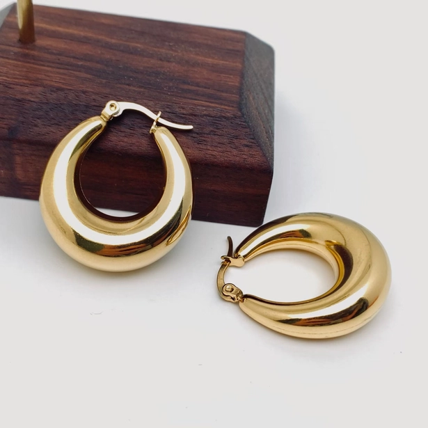 Rhiannon Huggie Hoop Earrings